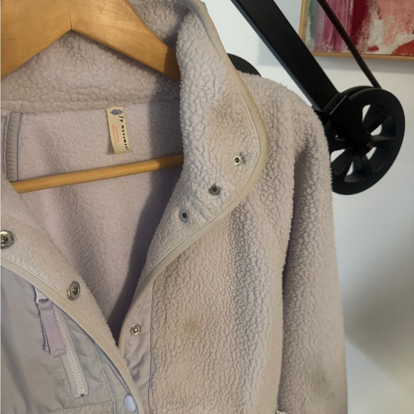 Free People lilac Fleece Jacket - Picture 3 of 5